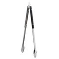 Isolated metal barbecue tongs