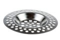 Isolated metallic sink strainer Royalty Free Stock Photo