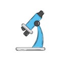 Isolated microscope School supply sketch icon Vector