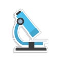 Isolated microscope tool sticker