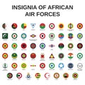 Insignia of african air forces Royalty Free Stock Photo