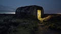 Moonlit Vestige: Aging Military Fort Echoes Past Conflicts Amidst Present Serenity