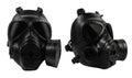 Isolated military gas mask on white background