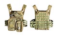 Isolated military tactical armor vest