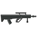 Isolated militay rifle icon