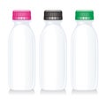 Isolated milk glass bottles