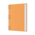 Isolated mockup orange notebook vector design Royalty Free Stock Photo