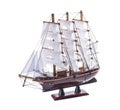 Isolated model sailboat ship Royalty Free Stock Photo