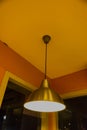 Hanging lamp isolated view for dining room