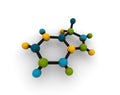 Isolated molecule Royalty Free Stock Photo