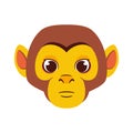 Isolated monkey avatar chinese zodiac symbol Vector Royalty Free Stock Photo