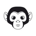 Isolated monkey avatar chinese zodiac symbol Vector Royalty Free Stock Photo