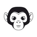 Isolated monkey avatar chinese zodiac symbol Vector