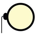 Isolated monocle icon