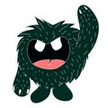 Isolated monster sketch Royalty Free Stock Photo