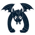 Isolated monster sketch Royalty Free Stock Photo