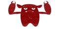 Isolated monster sketch Royalty Free Stock Photo