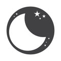 Isolated moon icon