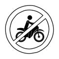 Isolated motorcycle road sign design