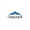 Real estate house mountain logo template Royalty Free Stock Photo