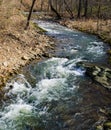 A Isolated Mountain Trout Stream in the Blue Ridge Mountains Royalty Free Stock Photo