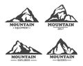 Isolated mountains logo or signs