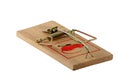 Isolated mouse trap Royalty Free Stock Photo