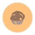 Isolated muffin icon