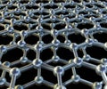 Isolated multilayer graphene are situated in honeycomb