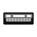 Isolated music keyboard icon