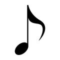 Isolated musical note Royalty Free Stock Photo