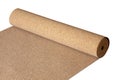 Isolated natural cork roll Royalty Free Stock Photo