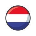 Isolated netherlands flag icon block design