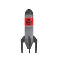 Isolated nuclear missile icon