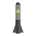 Isolated nuclear missile icon