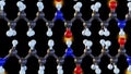 Isolated Nylon molecule 3d rendering