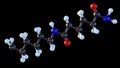 Isolated Nylon molecule 3d rendering Royalty Free Stock Photo