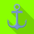 Isolated object of anchor and naval symbol. Collection of anchor and maritime vector icon for stock.