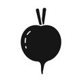 Isolated object of beet and beetroot logo. Set of beet and diet vector icon for stock.