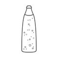 Vector illustration of bottle and soda icon. Collection of bottle and tipple vector icon for stock.