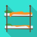 Isolated object of bunkbed and bed symbol. Web element of bunkbed and bunk vector icon for stock. Royalty Free Stock Photo
