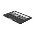 Isolated object of cassette and audio icon. Web element of cassette and tape stock symbol for web.