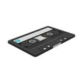 Isolated object of cassette and audio sign. Graphic of cassette and tape vector icon for stock.