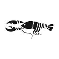 Vector illustration of crayfish and lobster logo. Collection of crayfish and boiled stock vector illustration.