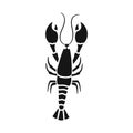 Vector Illustration Of Crayfish  And Lobster Sign. Set Of Crayfish  And Boiled Stock Symbol For Web.
