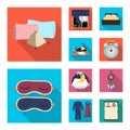 Isolated object of dreams and night symbol. Set of dreams and bedroom vector icon for stock. Royalty Free Stock Photo