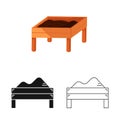 Isolated object of drying and coffee icon. Set of drying and farming vector icon for stock.