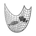 Isolated object of fishnet and fishing logo. Collection of fishnet and fish stock symbol for web.