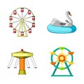 Isolated object of fun and horse sign. Set of fun and circus vector icon for stock.