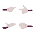 Isolated object of gestures and animation icon. Set of gestures and information vector icon for stock.